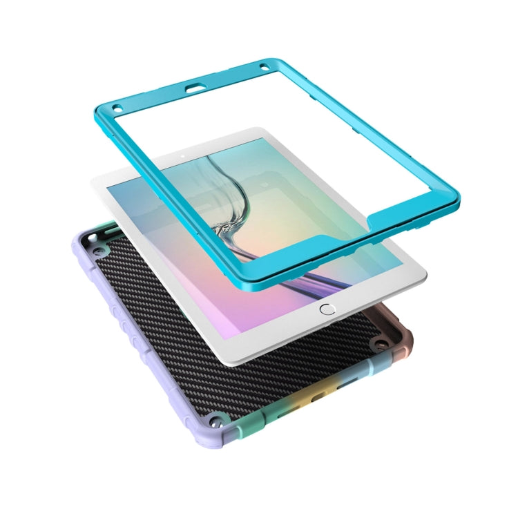 For iPad 9.7 2018 / Air / Air 2 Spider Turntable Handle Stress Relief Tablet Case