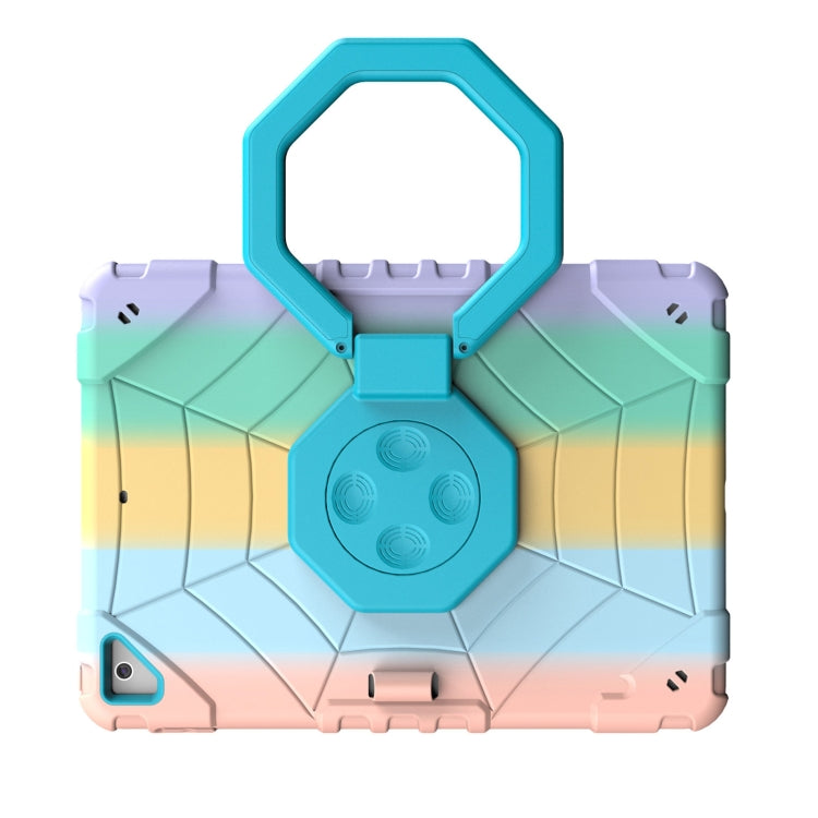 For iPad 9.7 2018 / Air / Air 2 Spider Turntable Handle Stress Relief Tablet Case
