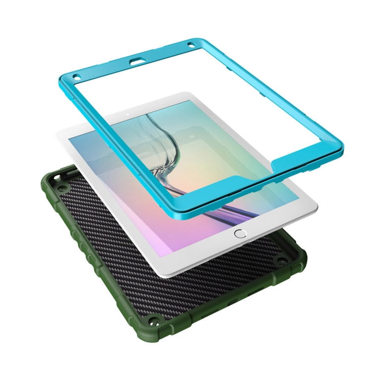 For iPad 9.7 2018 / Air / Air 2 Spider Turntable Handle Stress Relief Tablet Case