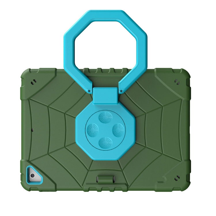 For iPad 9.7 2018 / Air / Air 2 Spider Turntable Handle Stress Relief Tablet Case