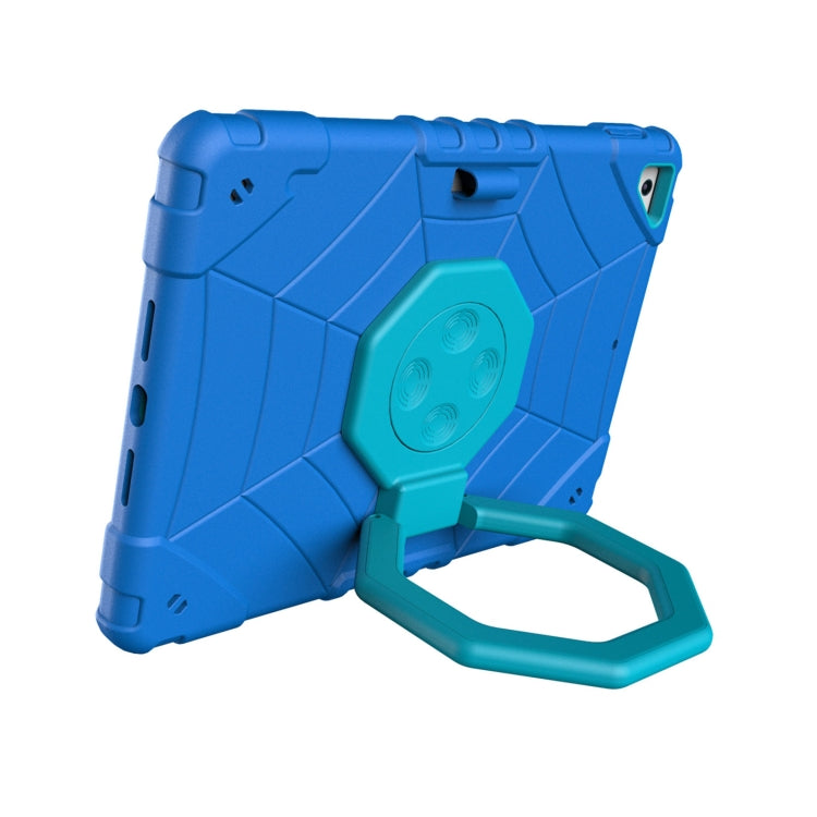 For iPad 9.7 2018 / Air / Air 2 Spider Turntable Handle Stress Relief Tablet Case