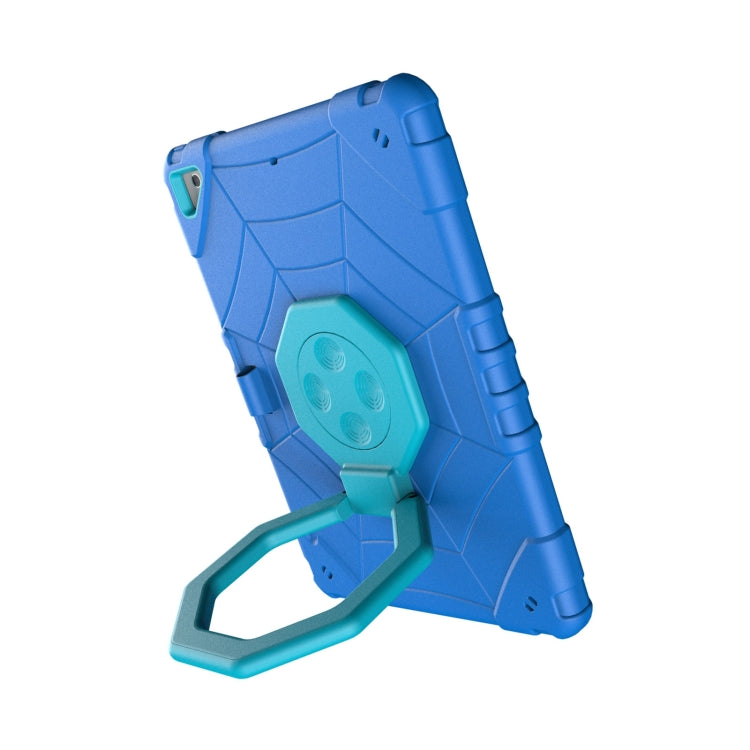 For iPad 9.7 2018 / Air / Air 2 Spider Turntable Handle Stress Relief Tablet Case