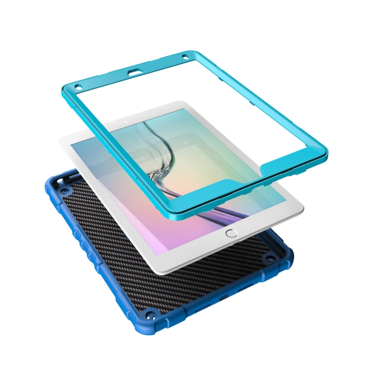 For iPad 9.7 2018 / Air / Air 2 Spider Turntable Handle Stress Relief Tablet Case