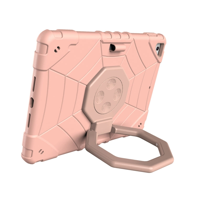 For iPad 9.7 2018 / Air / Air 2 Spider Turntable Handle Stress Relief Tablet Case