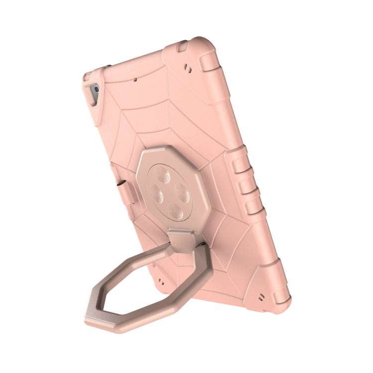 For iPad 9.7 2018 / Air / Air 2 Spider Turntable Handle Stress Relief Tablet Case
