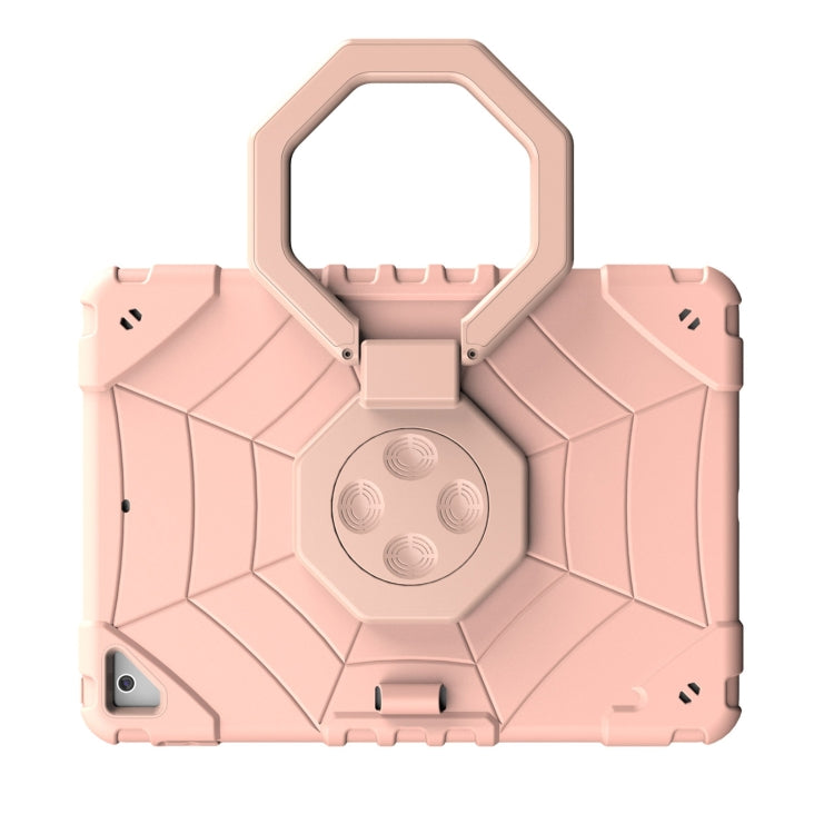 For iPad 9.7 2018 / Air / Air 2 Spider Turntable Handle Stress Relief Tablet Case