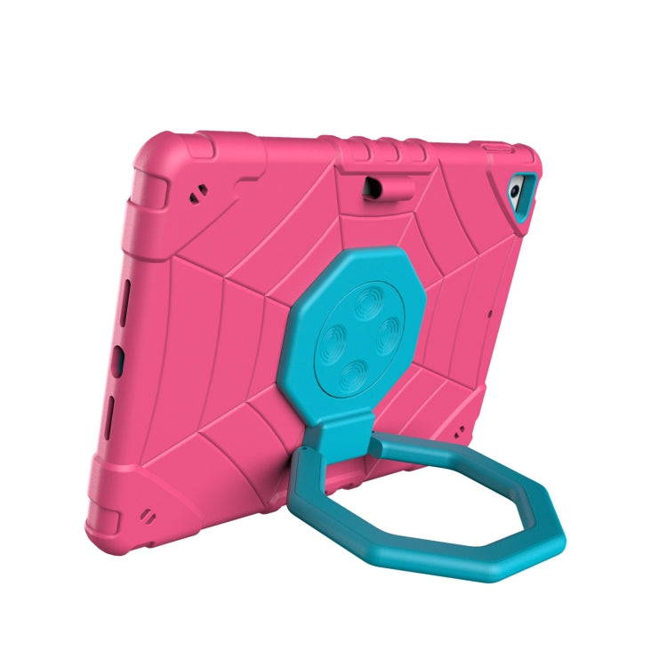 For iPad 9.7 2018 / Air / Air 2 Spider Turntable Handle Stress Relief Tablet Case