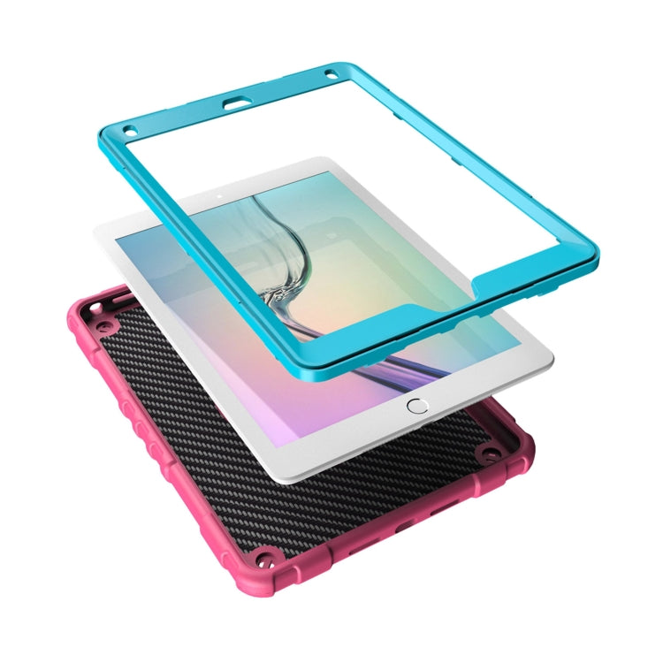 For iPad 9.7 2018 / Air / Air 2 Spider Turntable Handle Stress Relief Tablet Case