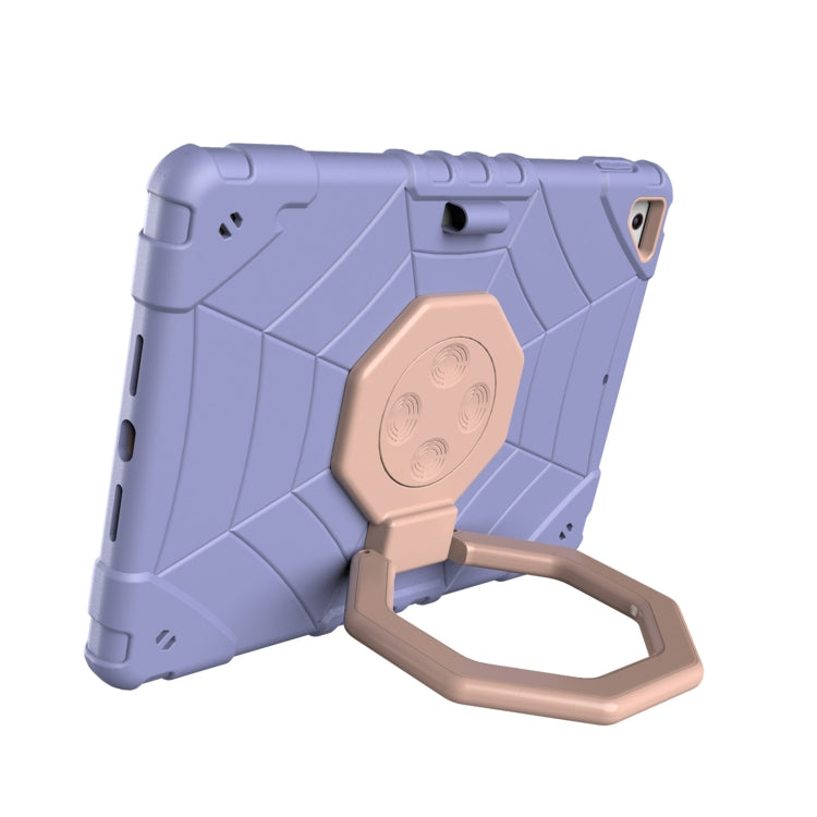 For iPad 9.7 2018 / Air / Air 2 Spider Turntable Handle Stress Relief Tablet Case