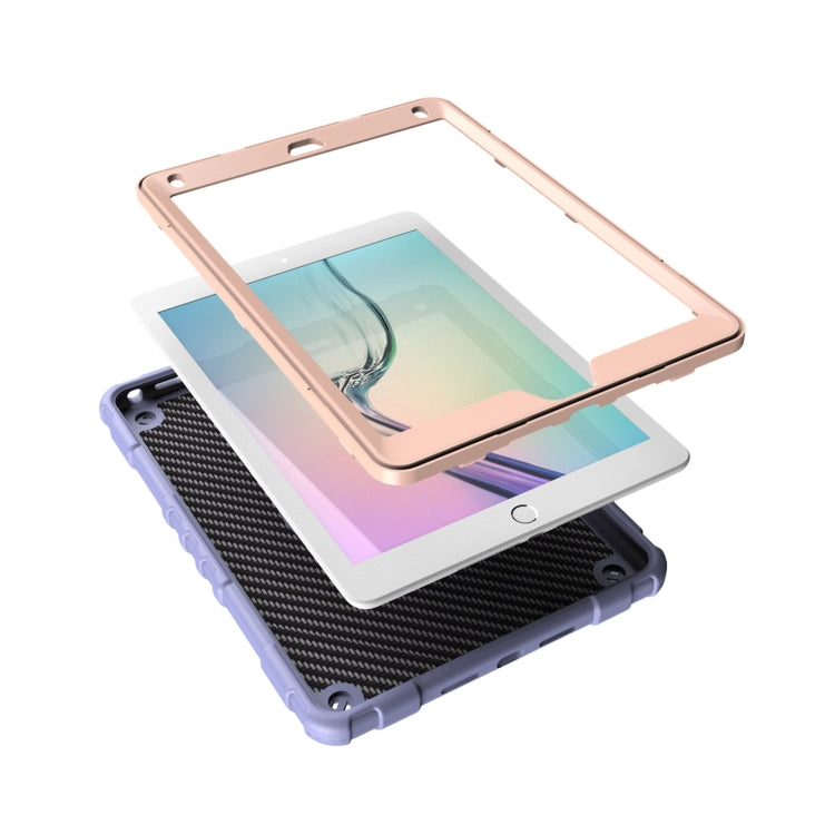 For iPad 9.7 2018 / Air / Air 2 Spider Turntable Handle Stress Relief Tablet Case