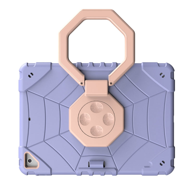 For iPad 9.7 2018 / Air / Air 2 Spider Turntable Handle Stress Relief Tablet Case