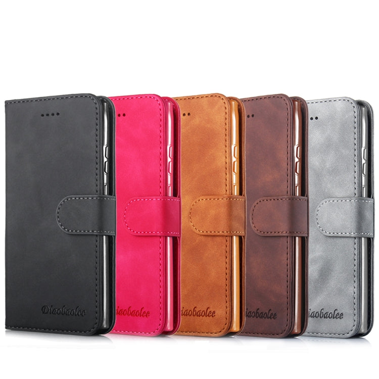 For Samsung Galaxy Note20 Ultra Diaobaolee Pure Fresh Grain Horizontal Flip Leather Case with Holder & Card Slots