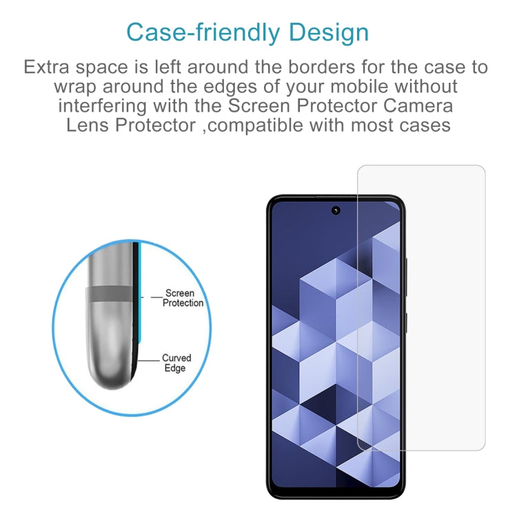 For HMD Vibe 4G 50pcs 0.26mm 9H 2.5D Tempered Glass Film