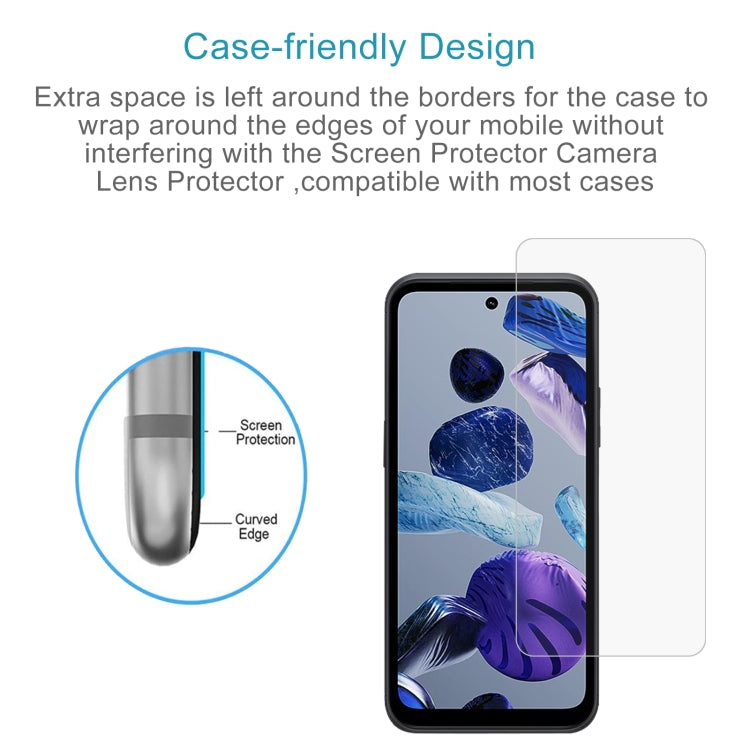 For HMD XR21 50pcs 0.26mm 9H 2.5D Tempered Glass Film