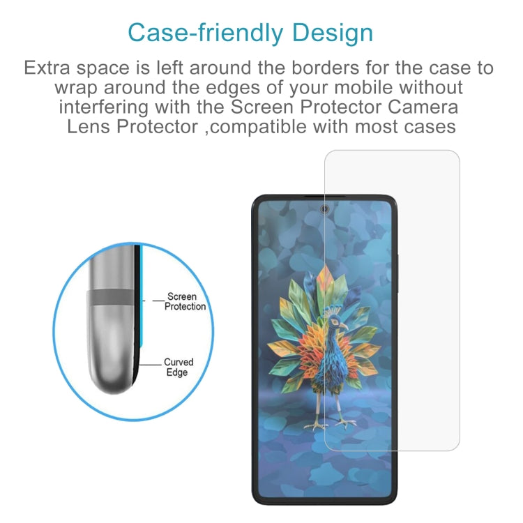 For HMD Crest 50pcs 0.26mm 9H 2.5D Tempered Glass Film