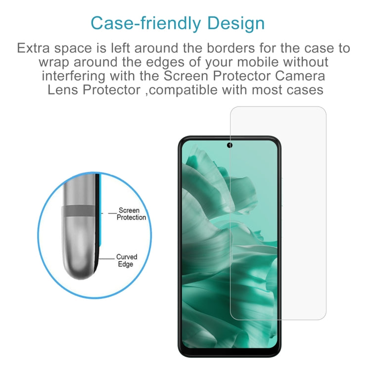 For HMD Crest Max 50pcs 0.26mm 9H 2.5D Tempered Glass Film