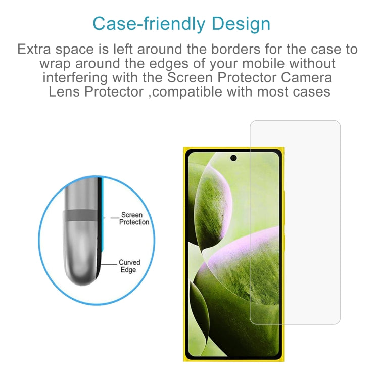 For HMD Hyper 50pcs 0.26mm 9H 2.5D Tempered Glass Film