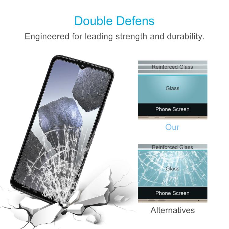 For HMD Aura 2 50pcs 0.26mm 9H 2.5D Tempered Glass Film