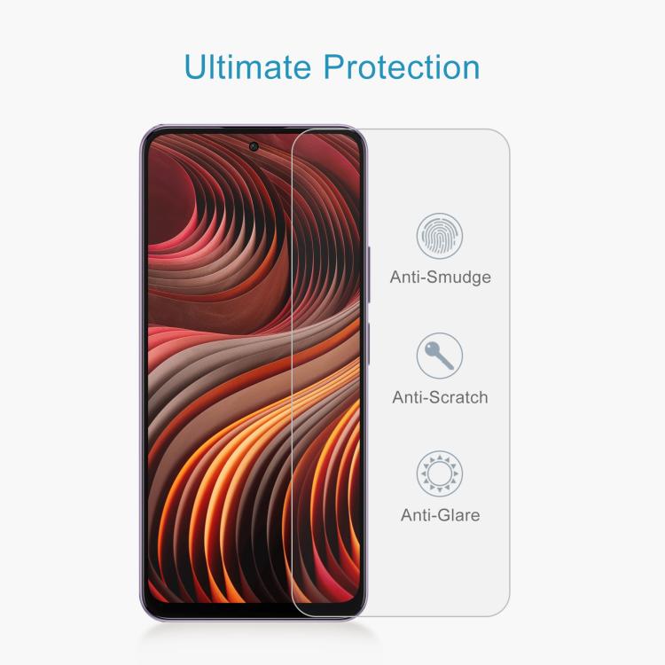 For HMD Vibe 5G 50pcs 0.26mm 9H 2.5D Tempered Glass Film