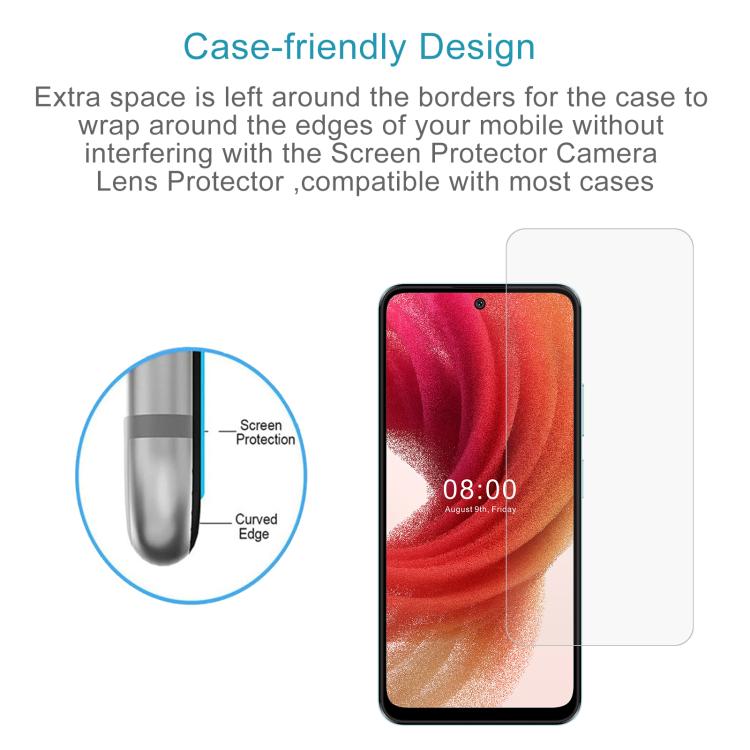 For HMD Luma 4G 50pcs 0.26mm 9H 2.5D Tempered Glass Film