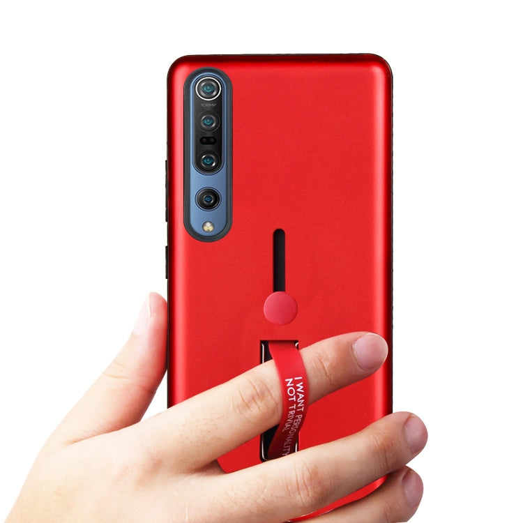 For Xiaomi Mi 10 Oil Feel Shockproof TPU + PC Protective Case with Holder