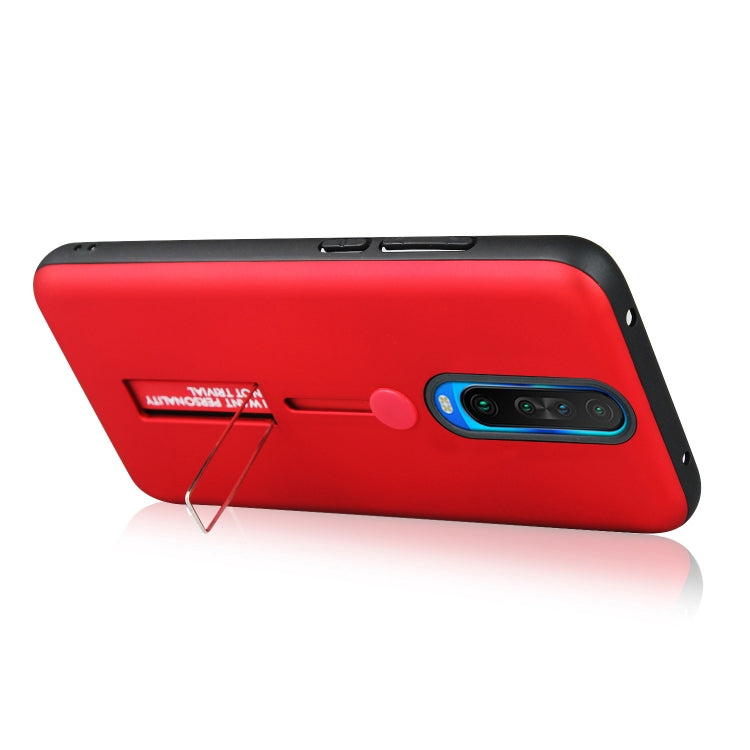 For Xiaomi Redmi K30 Oil Feel Shockproof TPU + PC Protective Case with Holder