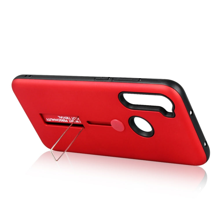 For Xiaomi Redmi Note 8T Oil Feel Shockproof TPU + PC Protective Case with Holder