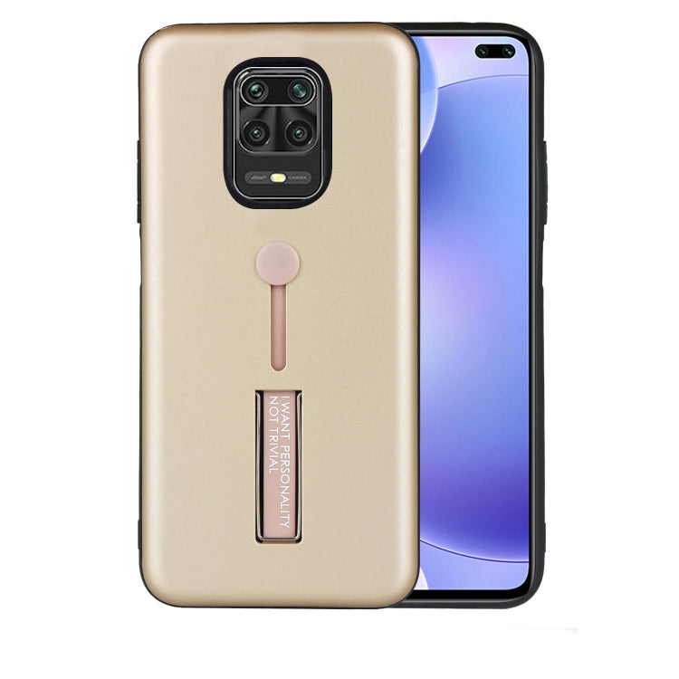 For Xiaomi Redmi Note 9 Oil Feel Shockproof TPU + PC Protective Case with Holder
