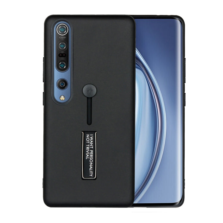 For Xiaomi Mi 10 Pro Oil Feel Shockproof TPU + PC Protective Case with Holder