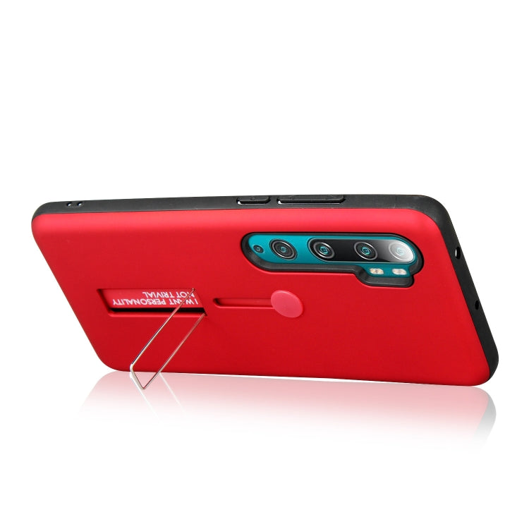 For Xiaomi Redmi Note 10 Pro Oil Feel Shockproof TPU + PC Protective Case with Holder