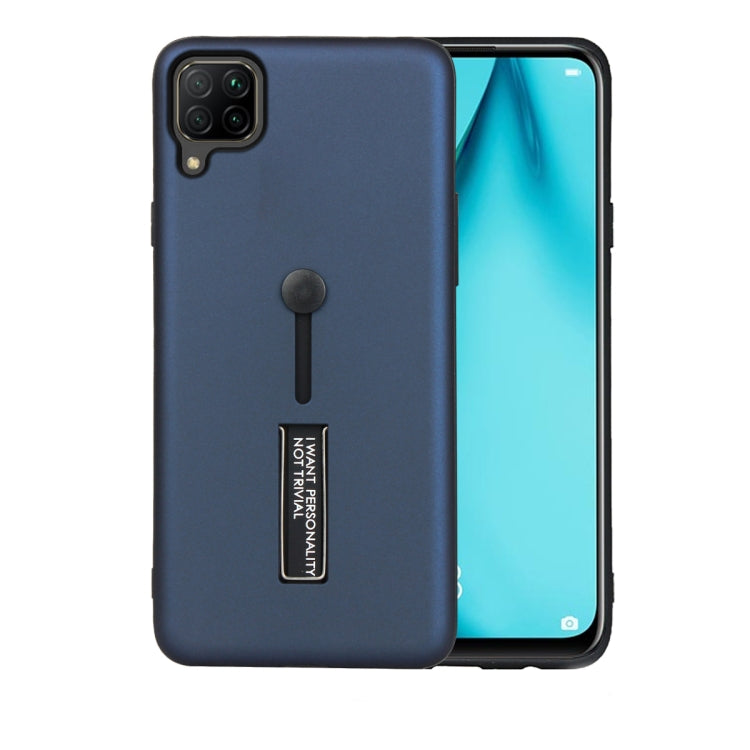 For Huawei Nova 7i / Nova 6 SE Oil Feel Shockproof TPU + PC Protective Case with Holder