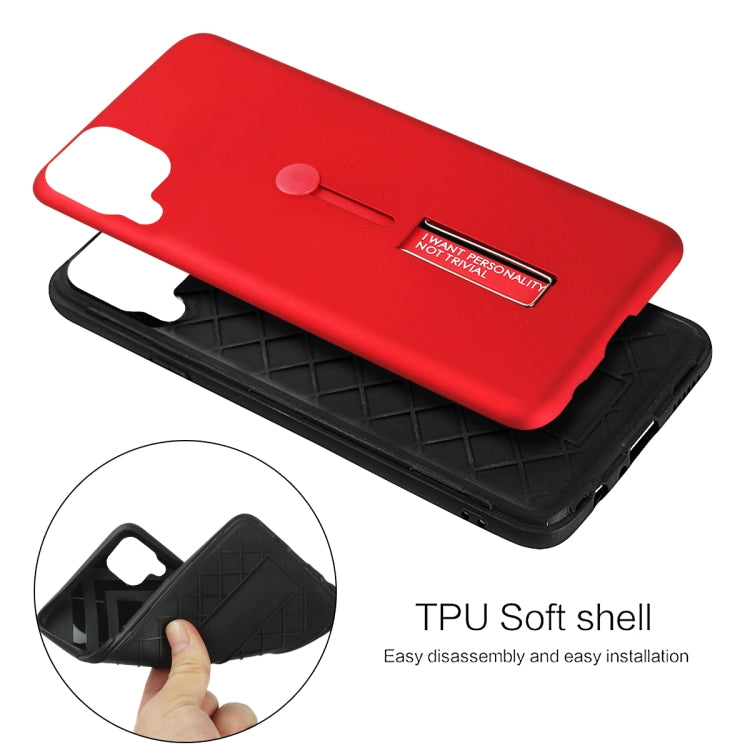 For Huawei Nova 7i / Nova 6 SE Oil Feel Shockproof TPU + PC Protective Case with Holder