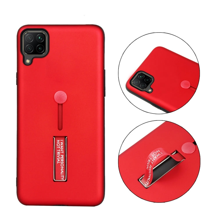 For Huawei Nova 7i / Nova 6 SE Oil Feel Shockproof TPU + PC Protective Case with Holder