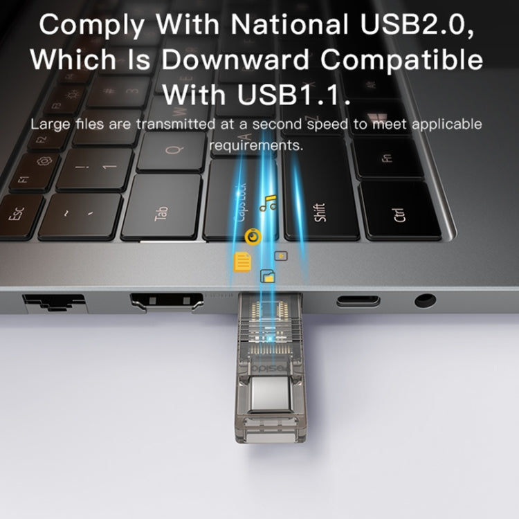 Yesido GS21 USB 3.0 to USB-C / Type-C + TF Card 2 in 1 OTG Card Reader Adapter - Gold