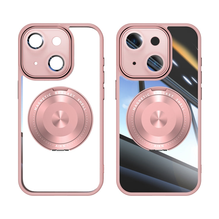 For iPhone 14 360 Holder Magsafe Acrylic Hybrid TPU Phone Case