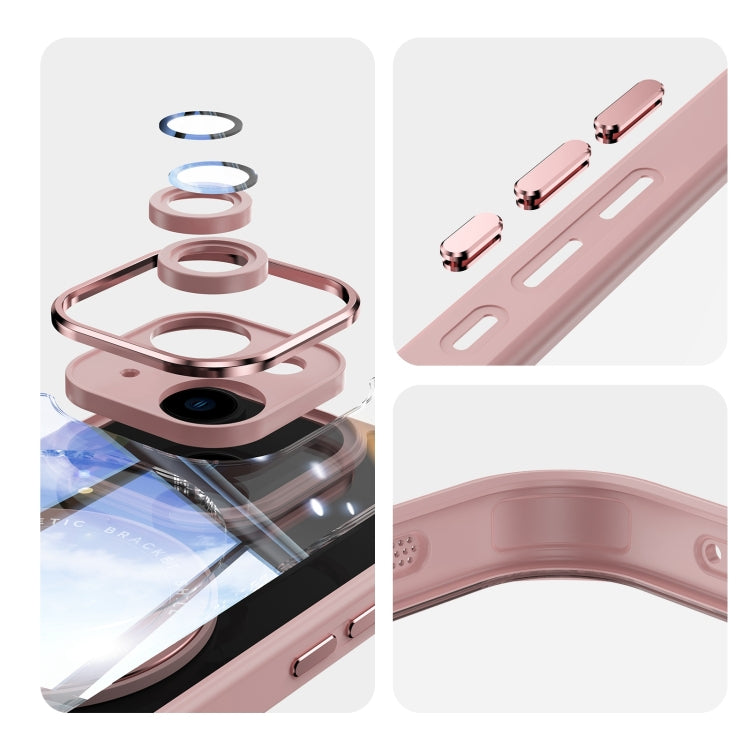 For iPhone 14 360 Holder Magsafe Acrylic Hybrid TPU Phone Case