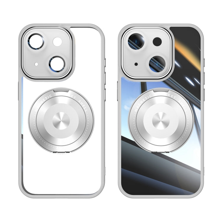 For iPhone 14 360 Holder Magsafe Acrylic Hybrid TPU Phone Case