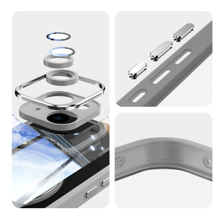 For iPhone 14 360 Holder Magsafe Acrylic Hybrid TPU Phone Case