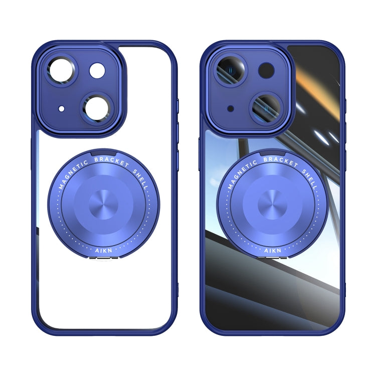 For iPhone 14 360 Holder Magsafe Acrylic Hybrid TPU Phone Case