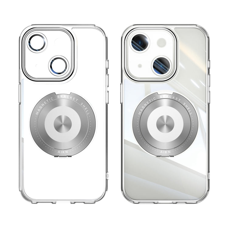 For iPhone 14 360 Holder Magsafe Acrylic Hybrid TPU Phone Case
