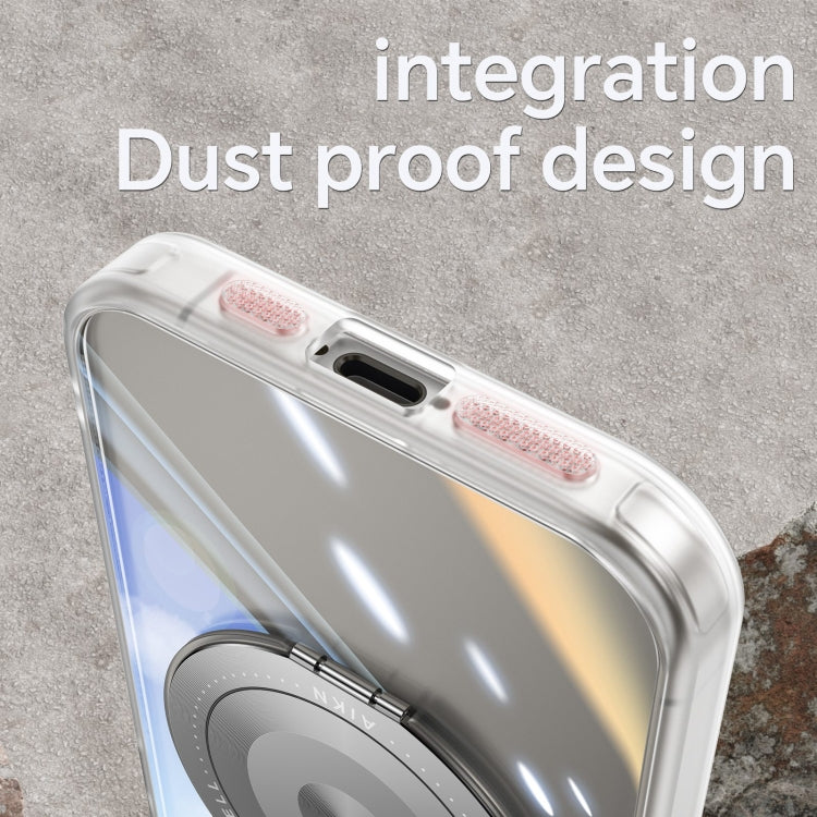 For iPhone 14 360 Holder Magsafe Acrylic Hybrid TPU Phone Case