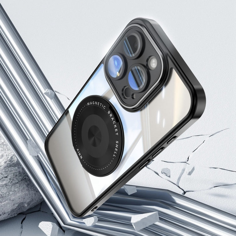 For iPhone 14 Pro Max 360 Holder Magsafe Acrylic Hybrid TPU Phone Case