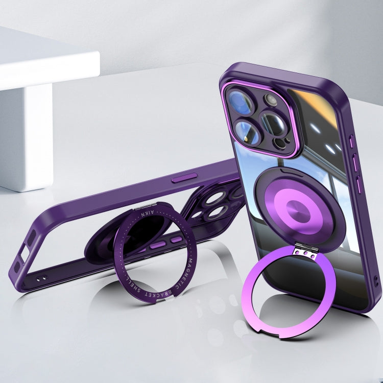 For iPhone 13 Pro Max 360 Holder Magsafe Acrylic Hybrid TPU Phone Case
