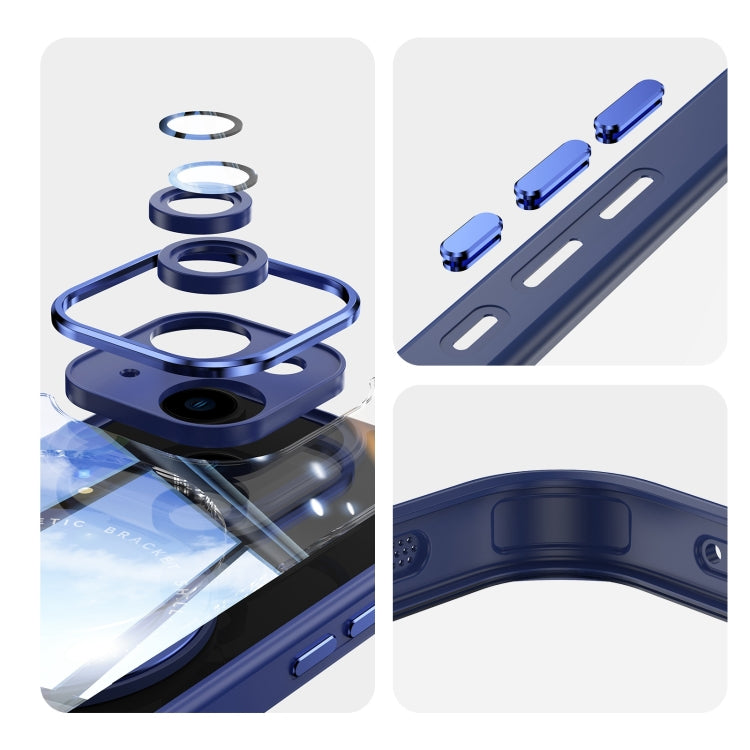 For iPhone 13 360 Holder Magsafe Acrylic Hybrid TPU Phone Case