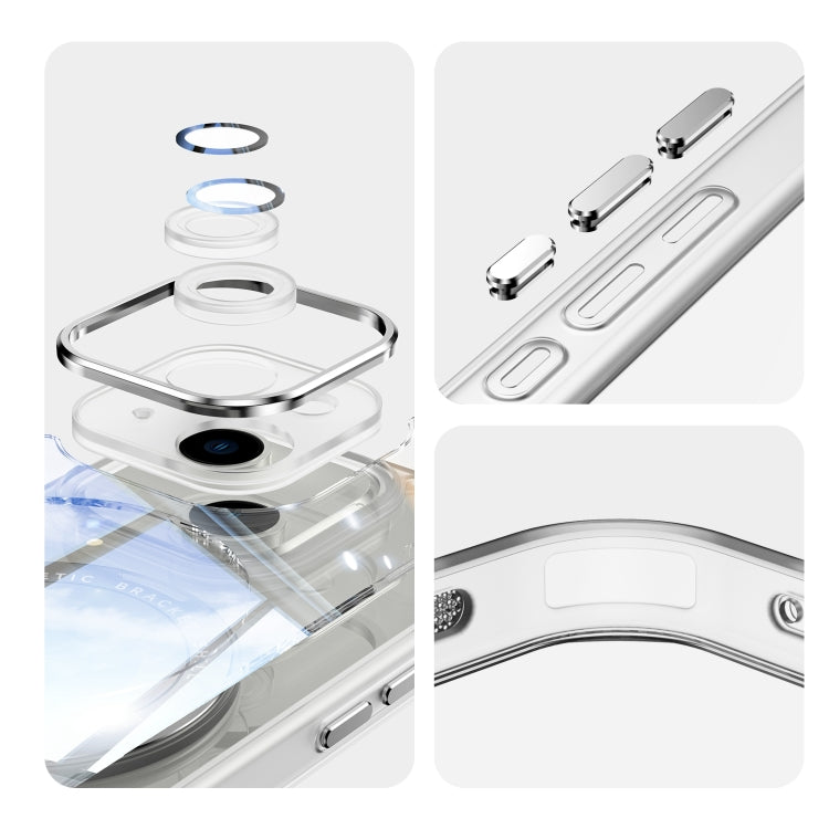 For iPhone 13 360 Holder Magsafe Acrylic Hybrid TPU Phone Case