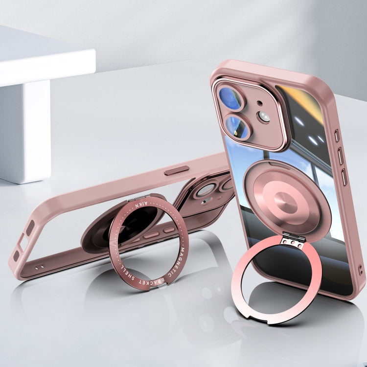 For iPhone 12 360 Holder Magsafe Acrylic Hybrid TPU Phone Case
