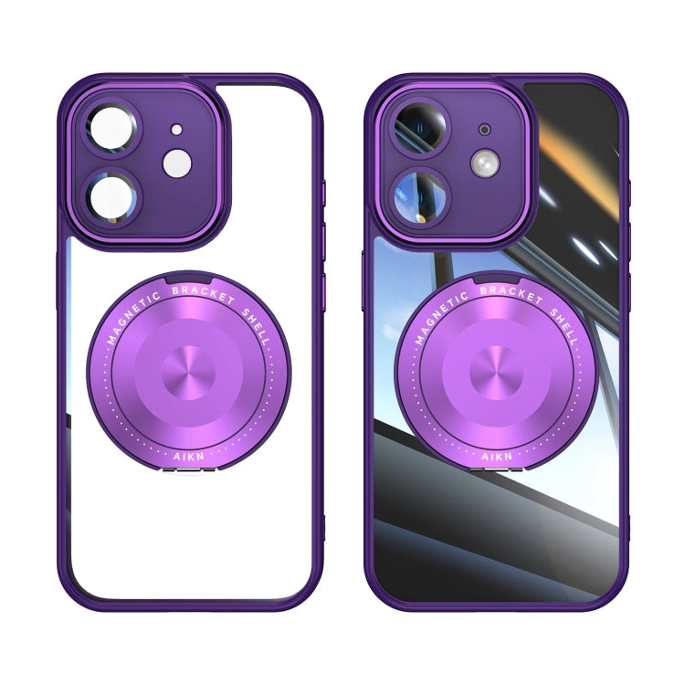 For iPhone 12 360 Holder Magsafe Acrylic Hybrid TPU Phone Case