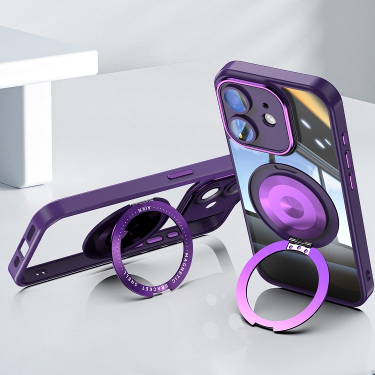 For iPhone 12 360 Holder Magsafe Acrylic Hybrid TPU Phone Case