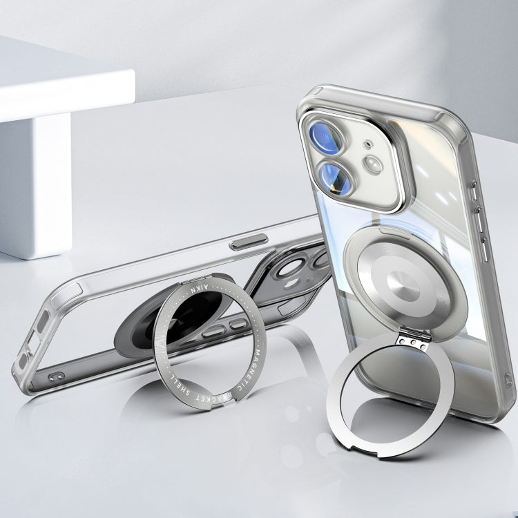 For iPhone 12 360 Holder Magsafe Acrylic Hybrid TPU Phone Case