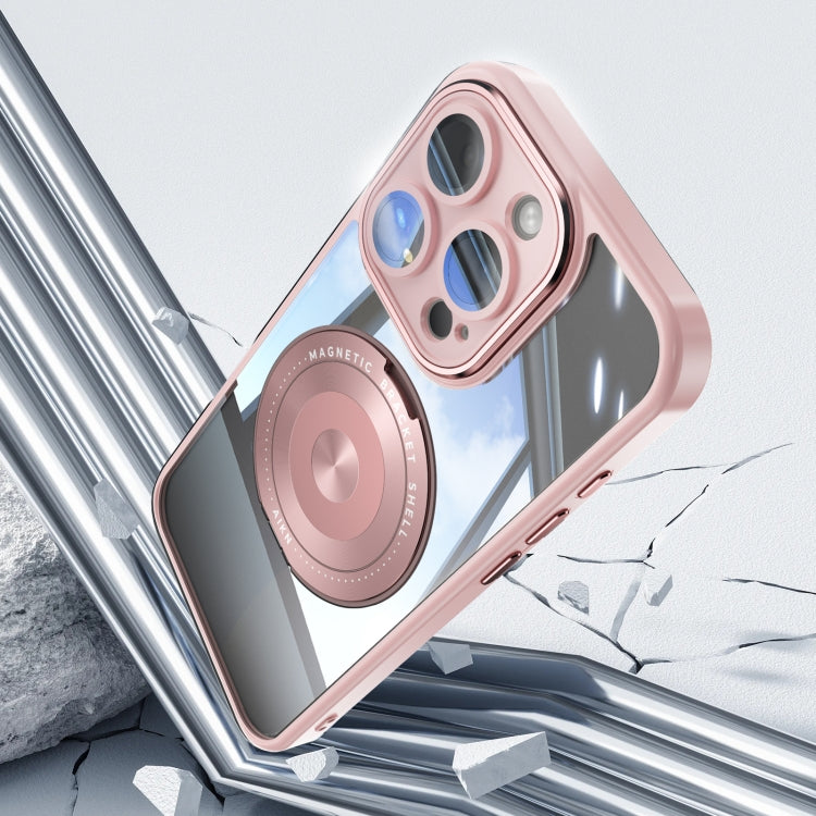 For iPhone 16 Pro Max 360 Holder Magsafe Acrylic Hybrid TPU Phone Case